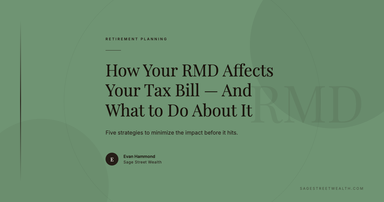 RMD required minimum distribution tax strategy sage street wealth