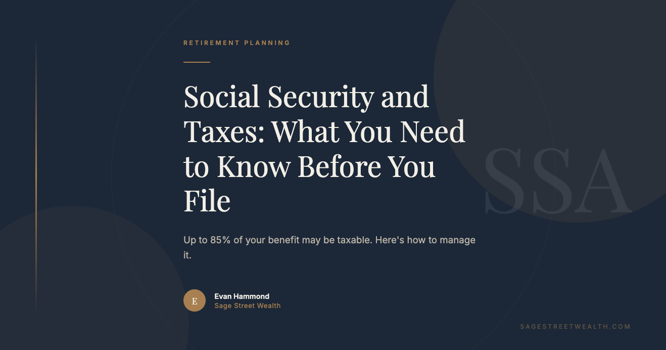 social security taxes retirees filing sage street wealth